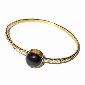 Black Onyx Gemstone Stack Bangle