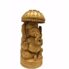 wooden handicraft hand carved lord Ganesha