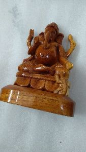 Neem Wood Ganesha statue