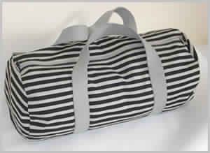 Round Stripe Gym Bag