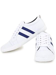 Men's Denim White Sneaker Shoes