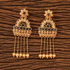 Antique Long Earring With Gold Plating