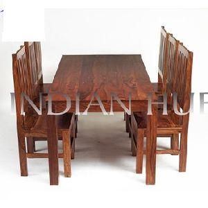 Dining Set with Wooden Chairs
