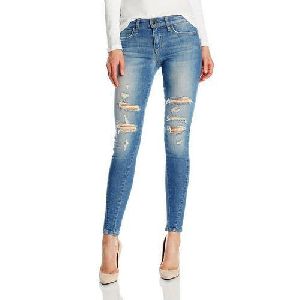 Ladies Ripped Jeans