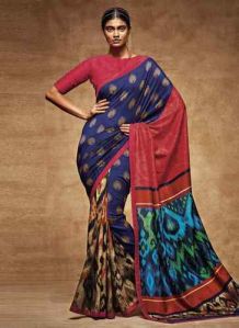 Digital Printed Chiffon Saree