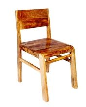 SOLID WOOD DINING CHAIR NATURAL FINISHED