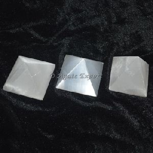 Gemstone Selenite Pyramids