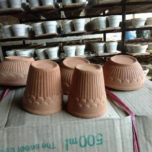 Clay milk glass