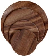 WOOD FINISH DINNER PLATE