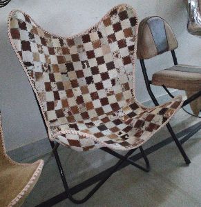 Brown White Leather Arm Chair Star Butterfly Leather Butterfly Chair Home Decor