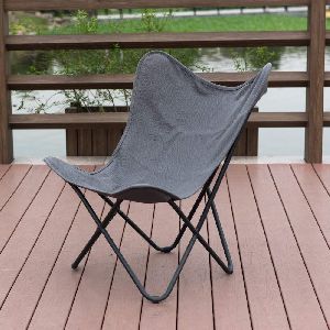 Butterfly Camping Chair With Sturdy Metal Frame And Removable Cover Balcony Home Furniture Office
