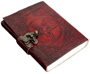 Leather Diary Handmade Paper Notebook With Lock For Office & Home to Write Poem Daily Update (Brown)