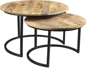 mango wood round Coffee Table