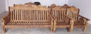 Natural Wooden Sofa Set