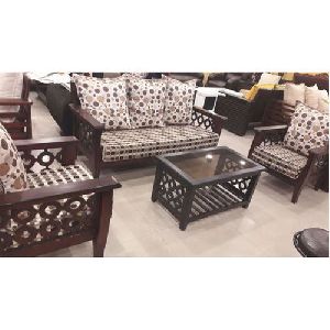 Traditional Wooden Sofa Set