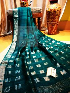 elegant Matka Silk Box Pallu Sarees available