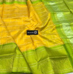 latest kuppadam silk sarees with silver and gold zari borders