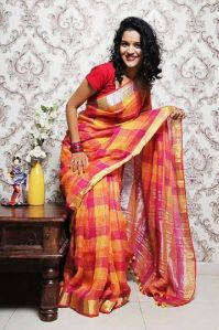 Madhyamoni Khadi Cotton Sarees