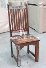 Reclaimed wood dining chair