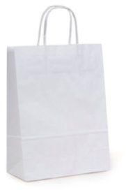 White Kraft laminated Paper Bag