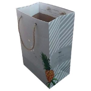 White Printed Paper Bag