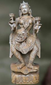 Marble Apsara Statue