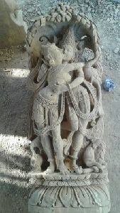 Marble Apsara Statue In Pair