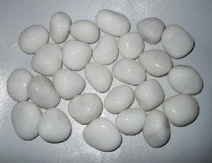 white quart pebbles