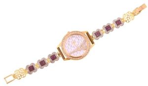 American Diamond Studd Partwear Womens Watch WTH92