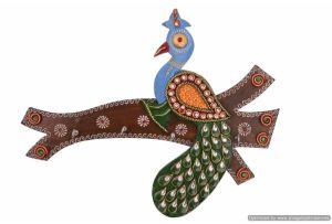 Rajsthani Kundan Peacock key Holder (HD25)