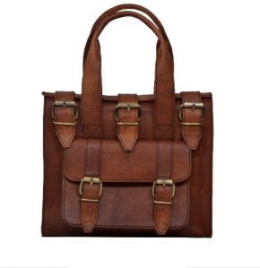 LEATHER TOTE HANDBAG