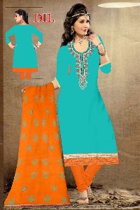 Dil Srusti Embroidered Art Silk Salwar Suit