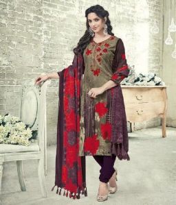 Gulzar Pashmina Designer Embroidered Salwar Kameez