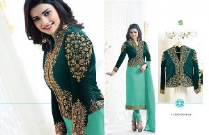 Satin febric Embroidery work Salwar Kameez