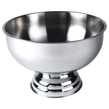 round stainless steel ice bucket