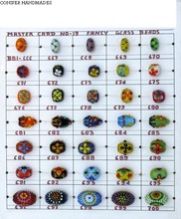 assorted glass beads