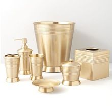 Copper With Nickel Brass Bathroom Set