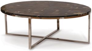 ACT14-PETRIFIED WOODEN COFFEE TABLE