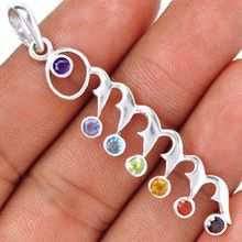 Chakra Silver Plated Pendant