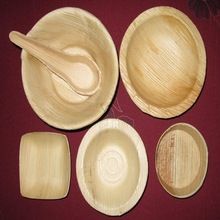 Plastic bowl like Palm leaf 18 cm Deep round Bowl