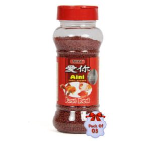 Aini Fast Red Fish Food 100 gm (Pack Of 3)