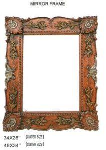 handcrafted wooden mirror frame