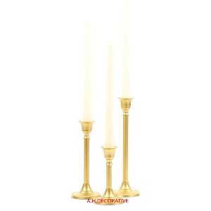 Gold Metal Candle Holder