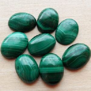 10x12mm Natural Malachite Oval Cabochon