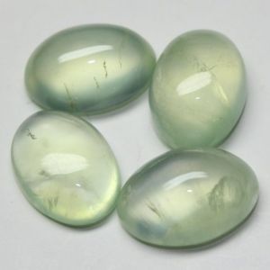 10x12mm Natural Prehnite Oval Cabochon