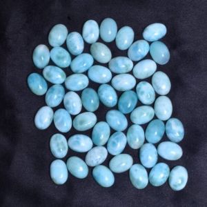 10x14mm Natural Larimar Oval Cabochon