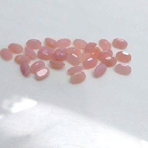 4x3mm Natural Pink Opal Oval Faceted Cut Gemstone