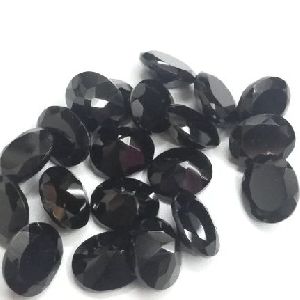 8x10mm Natural Black Spinel Oval Faceted Cut Gemstone