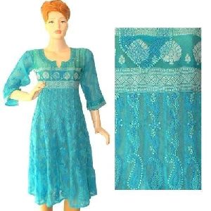 women embroidered kurti