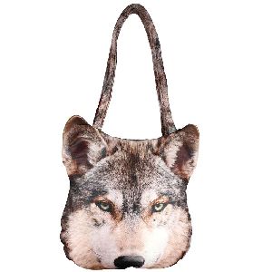 Digital Graphic Wolf Handbag